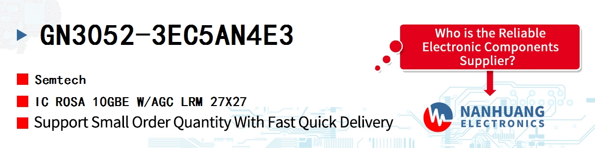 GN3052-3EC5AN4E3 Semtech IC ROSA 10GBE W/AGC LRM 27X27