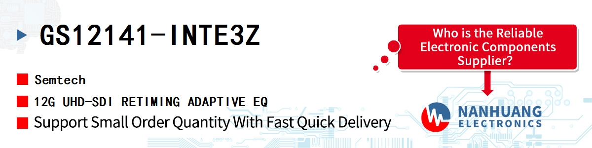 GS12141-INTE3Z Semtech 12G UHD-SDI RETIMING ADAPTIVE EQ