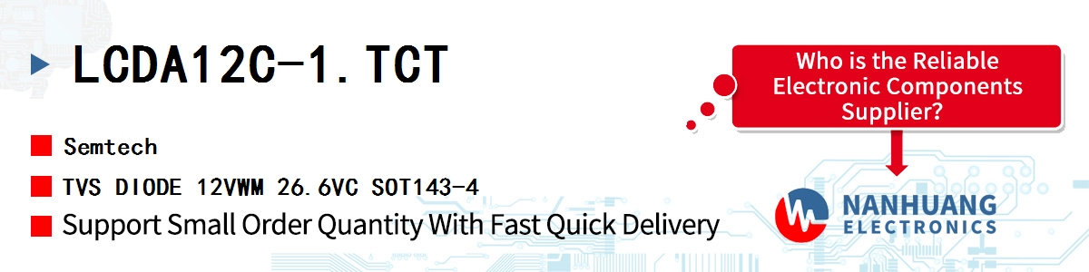 LCDA12C-1.TCT Semtech TVS DIODE 12VWM 26.6VC SOT143-4