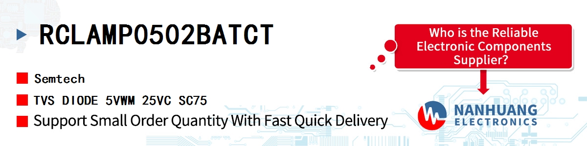 RCLAMP0502BATCT Semtech TVS DIODE 5VWM 25VC SC75