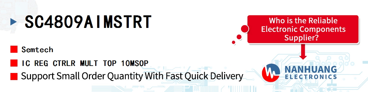 SC4809AIMSTRT Semtech IC REG CTRLR MULT TOP 10MSOP