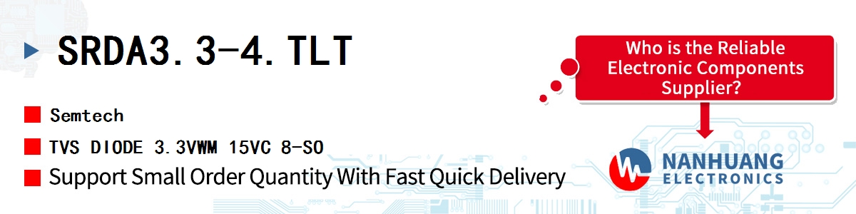 SRDA3.3-4.TLT Semtech TVS DIODE 3.3VWM 15VC 8-SO