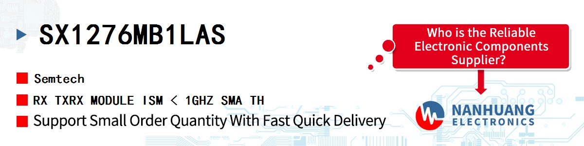 SX1276MB1LAS Semtech RX TXRX MODULE ISM < 1GHZ SMA TH