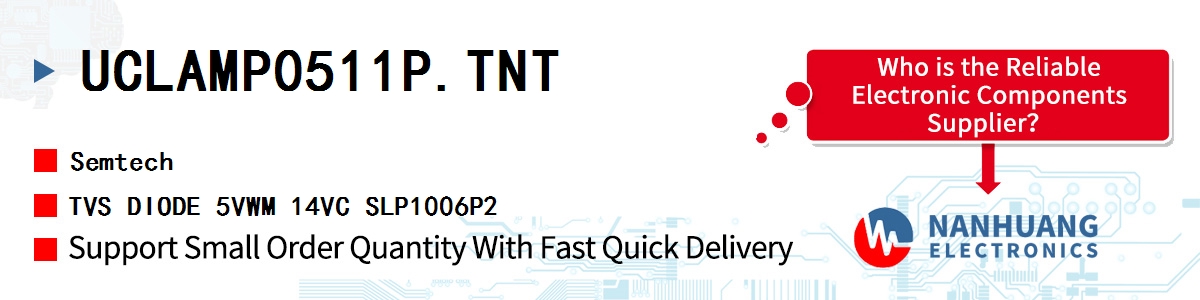 UCLAMP0511P.TNT Semtech TVS DIODE 5VWM 14VC SLP1006P2